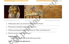Ancient Civilizations - Esl Worksheetinnessoul with Ancient Civilizations Reading Comprehension Worksheet