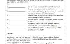 Andrew Jackson- U.s. President Biography And Assessment - Classful within Andrew Jackson Reading Comprehension Worksheet