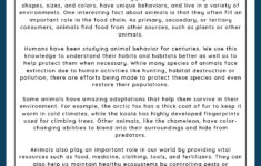 Animals - Reading Comprehension Worksheet | Games4Esl within Free Animal Reading Comprehension Worksheets