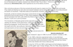 Anime History And Style (Reading Comprehension) - Esl Worksheet in Anime Reading Comprehension Worksheets