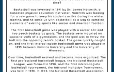 Basketball Reading Comprehension Worksheet | Games4Esl for Reading Comprehension Worksheets About Sports