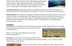 Biomes - Reading With Comprehension Questions | Science 9Th Grade inside Biomes Reading Comprehension Worksheets