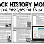 Black History Month Activities For Elementary Students Intended For Black History Month Reading Comprehension Worksheets