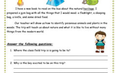 Camping : English Esl Worksheets Pdf &amp; Doc in Camping Reading Comprehension Worksheets