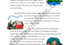 Camping Reading - Esl Worksheetlebam for Camping Reading Comprehension Worksheets
