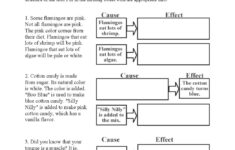 Cause And Effect Worksheet | Text Structure Activity intended for Reading Comprehension Cause and Effect Worksheets