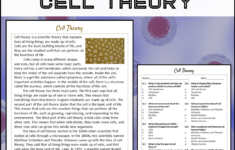 Cell Theory Reading Comprehension Passage And Questions - Pdf for Cells Reading Comprehension Worksheet