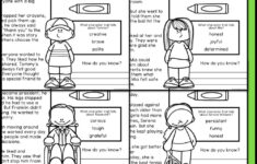 Character Traits Reading Passages - Literacy Stations intended for Character Traits Reading Comprehension Worksheets