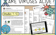 Characteristics Of Life - Are Viruses Alive? Reading Comprehension within Virus Reading Comprehension Worksheets