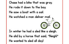 Chase Loves To Play Phonics Reading Comprehension Story Worksheet regarding Long Vowel Reading Comprehension Worksheets