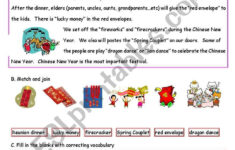 Chinese New Year - Esl Worksheetmelissa Hunag regarding Chinese New Year Reading Comprehension Worksheet