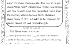 Christmas Comprehension Worksheets pertaining to 2Nd Grade Christmas Reading Comprehension Worksheets