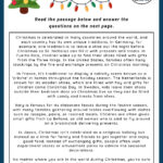 Christmas   Reading Comprehension Worksheet | Games4Esl Inside Christmas Reading And Comprehension Worksheets