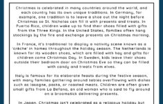 Christmas - Reading Comprehension Worksheet | Games4Esl pertaining to Christmas Themed Reading Comprehension Worksheets