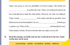 Cloze Passage Worksheet-1 - Skoolon for Cloze Reading Comprehension Worksheets