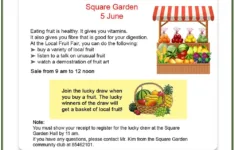 Comprehension - Local Fruit Fair - Skoolon for Reading Advertisements For Comprehension Worksheets