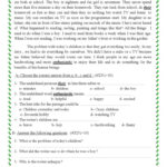 Comprehension Passage For Grade 9 Ge…: English Esl Worksheets Pdf In Reading Comprehension Worksheets 9Th Grade