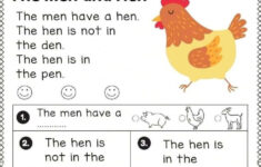 Cvc Reading Comprehension for Cvc Reading Comprehension Worksheets For Kindergarten