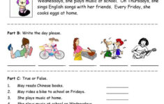 Days Of The Week - Simple Reading Co…: English Esl Worksheets Pdf pertaining to Simple Reading Comprehension Worksheets