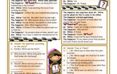 Detective Stories Reading For Detail…: English Esl Worksheets Pdf throughout Detective Reading Comprehension Worksheets