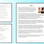 Dogs Reading Comprehension Passage Printable Worksheet | Teaching For Ks2 Reading Comprehension Worksheets