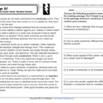 Electricity: Conductors & Insulators Worksheet Inside Cross Curricular Reading Comprehension Worksheets
