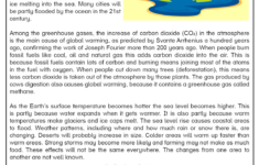 English For Kids Stepstep: Global Warming Reading pertaining to Climate Change Reading Comprehension Worksheets