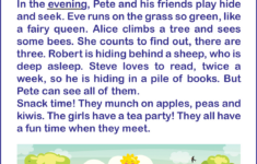 English For Kids Stepstep: Long E Sound Worksheets, Flashcards in Long Vowel Reading Comprehension Worksheets