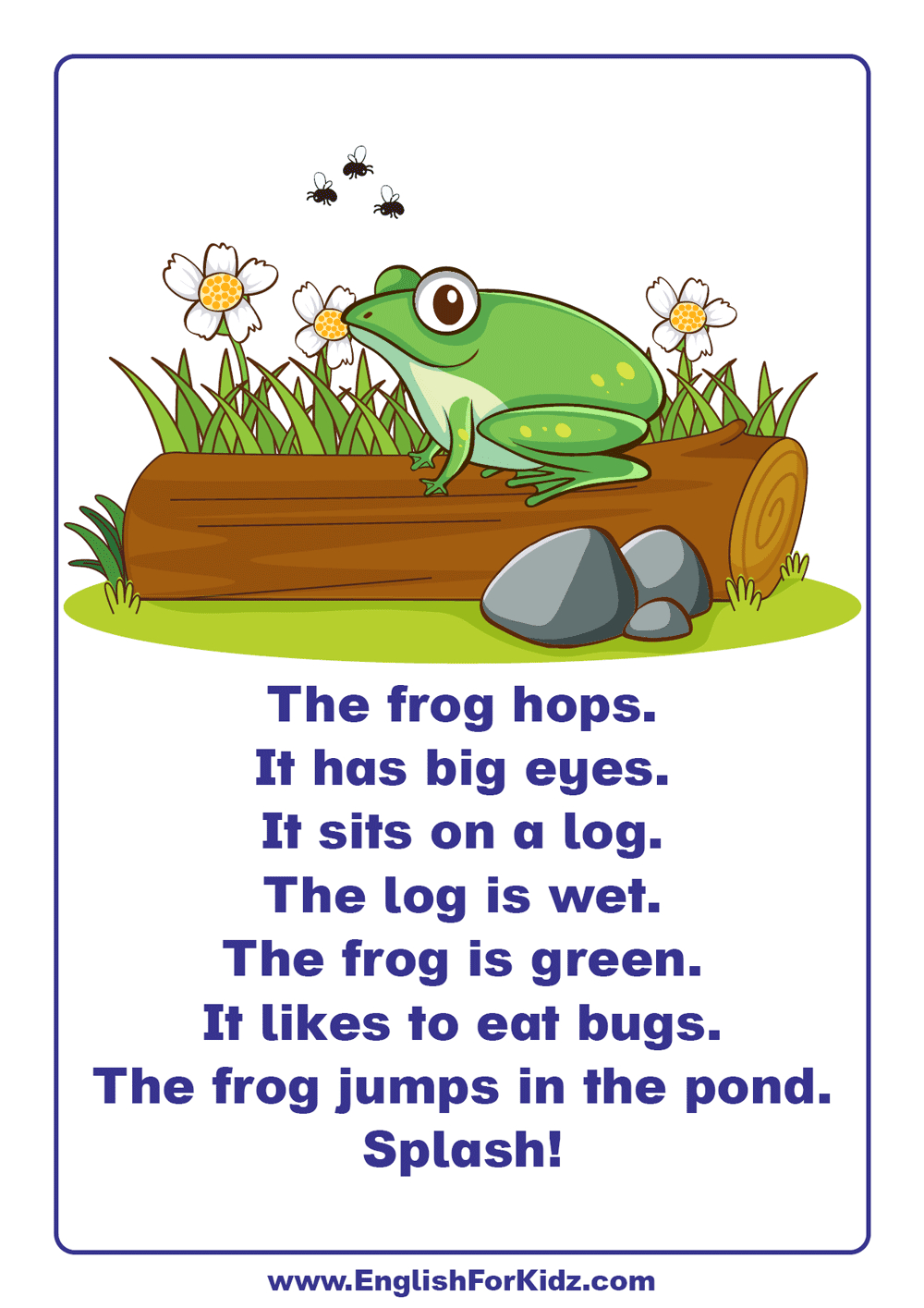 English For Kids Stepstep: Reading Comprehension For regarding Frog Reading Comprehension Worksheets