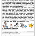 English For Kids Stepstep: Reading Comprehension To Learn Regarding Reading Comprehension Worksheet Printable
