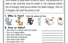 English For Kids Stepstep: Reading Comprehension Worksheets throughout Free Reading Comprehension Worksheets 2nd Grade
