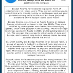 Escape Rooms Reading Comprehension Worksheet | Games4Esl With Regard To Challenging Reading Comprehension Worksheets