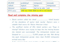 Facts About Ellis Island: English Esl Worksheets Pdf &amp; Doc throughout Ellis Island Reading Comprehension Worksheet
