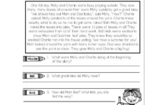 Fall - Early Finishers 2Nd Grade - Ela - Comprehension - Leaf Pile regarding Ela Reading Comprehension Worksheets