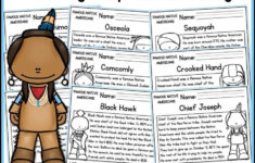Famous Native Americans Reading Comprehension Passages | K-2 within Native American Reading Comprehension Worksheets