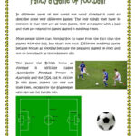 Fancy Game Of Football? Reading For…: English Esl Worksheets Pdf & Doc In Football Reading Comprehension Worksheets