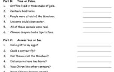 Fantasy Creatures Reading For Detail…: English Esl Worksheets Pdf throughout Fantasy Reading Comprehension Worksheets