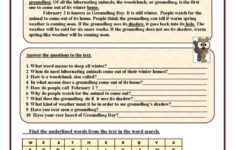 February 2 Groundhog Day Wor…: English Esl Worksheets Pdf &amp; Doc inside Groundhog Day Reading Comprehension Worksheets