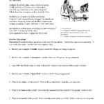Figurative Language Poems With Questions | Ereading Worksheets Intended For Poetry Reading Comprehension Worksheets