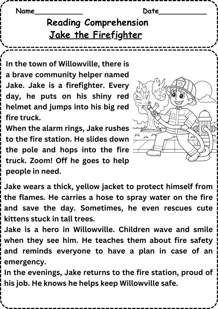 Worksheets Reading Comprehension