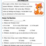 Free Printable Reading Comprehension Worksheets For Grade 1 Inside Who What When Where Why How Reading Comprehension Worksheet