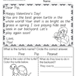Free Printable Valentine'S Day Reading Comprehension Worksheet With Free Valentine Reading Comprehension Worksheets