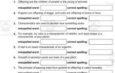 Free Reading Passage: Heredity Pdfteach Simple in Heredity Reading Comprehension Worksheet