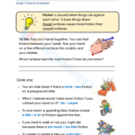 Friction 1 Worksheet Intended For Friction Reading Comprehension Worksheets