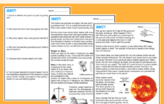 Gravity Guided Reading Worksheet With Answer Key - Laney Lee with Gravity Reading Comprehension Worksheet