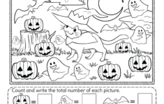 Halloween Counting Worksheet - Free Printable, Digital, &amp; Pdf intended for Free Printable Halloween Reading Comprehension Worksheets