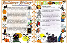 Halloween History - Reading Comprehension, Vocabulary &amp; Grammar [2 inside Reading Comprehension Worksheets Halloween