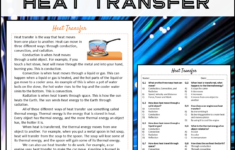 Heat Transfer Reading Comprehension Passage And Questions - Pdf inside Heat Transfer Reading Comprehension Worksheet