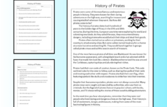 History Of Pirates Reading Comprehension Passage Printable for Free Pirate Reading Comprehension Worksheets