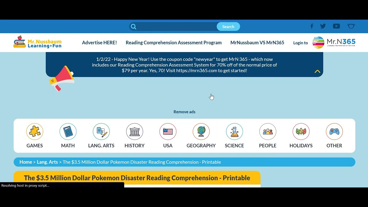 How To Use Printable Reading Comprehension Activity Sets On Mrnussbaum with Mr Nussbaum Reading Comprehension Worksheets